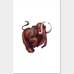 Cozy Woolly Mammoth Posters and Art